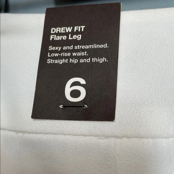 The Limited Drew Fit Flare Pants Dress Trousers white size 6 - Picture 9 of 10